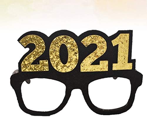KESYOO 2021 Szemüveg Csillogó Sungalsses Újdonság Party Szemüveg Új Év Fél Szemüveg öltöztetős Szemüveg Kellékek Szülinapi 2021 Érettségi