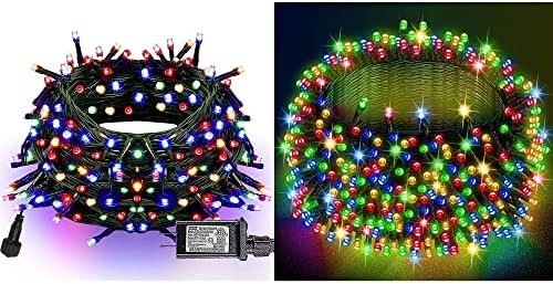 Dazzle Fényes 164ft 2000 LED Karácsonyi String Fények + 300 LED 100 FT Karácsonyi String Fények