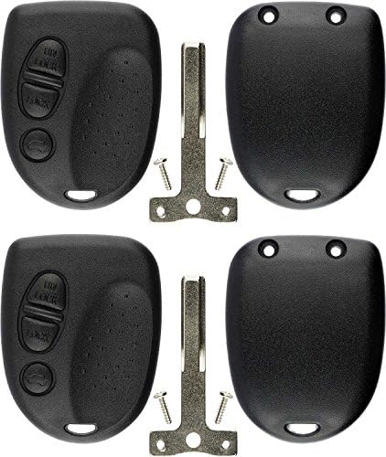 KeylessOption Kulcsnélküli Bejegyzés Távoli Autó kulcstartó Vágatlan Kulcs penge Shell Esetben Fedezi A Pontiac GTO (Csomag 2)