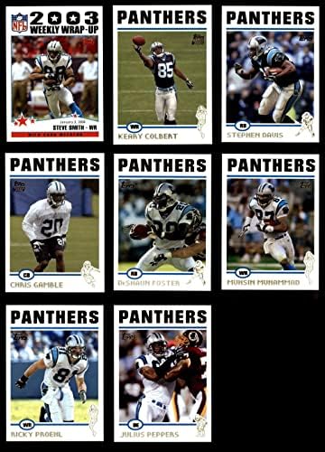 2004 Topps Carolina Panthers Szinte Teljes Csapat készen áll Carolina Panthers (Set) NM/MT Párducok