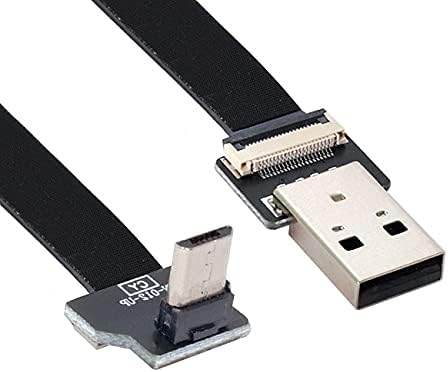 NFHK Fel Ferde USB 2.0 Típusú Férfi-Micro USB 5Pin Férfi Adatok Lapos, Vékony FPC Kábel FPV & Lemez & Telefon 20CM