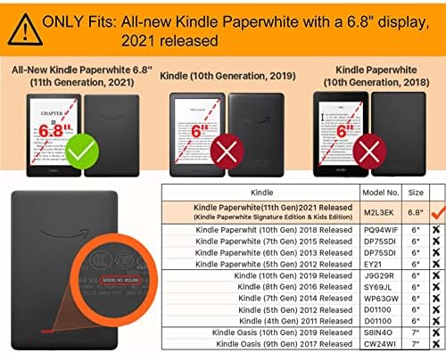 a 6.8 Kindle Paperwhite (11 Generációs, 2021 Kiadás) - Könnyű TPU Szövet Borító (Model No. M2L3EK)