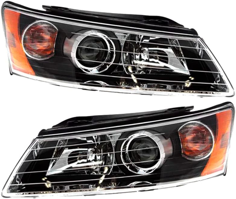 Rareelectrical Új Pár Fényszóró Kompatibilis Hyundai Sonata Korlátozott Sedan 2007-2008 által cikkszám 92102-0A000 921020A000