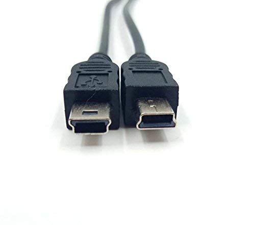 Mini USB 1 2 Y Elosztó Kábel, Haokiang 1Ft/30cm Fröccsöntő USB 2.0 Mini 5-Pin Női Dupla 2 Férfi Átalakító Nagy Sebességű Töltés