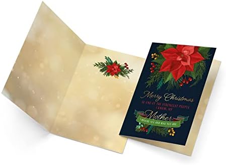 Karácsonyi Kártya A mother (Anya) | Amerikai | Környezetbarát | Vastag Kártya Prémium Boríték 5 x 7.75 a | Csomagolva Védő Mailer |