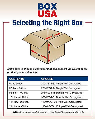 DOBOZ USA-ban 25 Csomag Multi-Mélység Hullámpapír Doboz, 12 L x 12 W x 8 H, Kraft, Szállítás, Csomagolás, valamint Mozgó