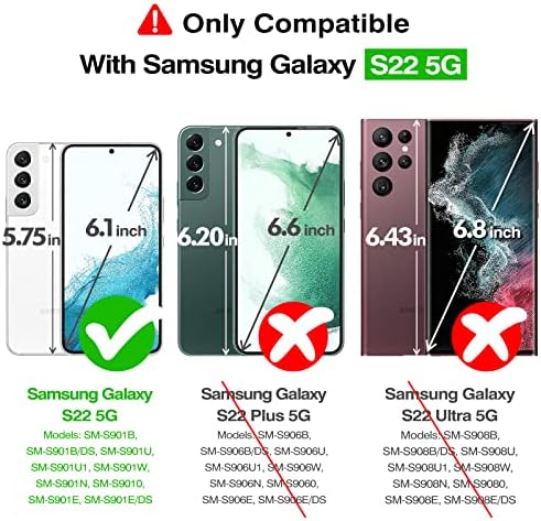 Rayboen Világos, hogy a Samsung Galaxy S22 az Esetben Egyértelmű Célja, Katonai Csepp Védő, Puha, Ütésálló S22 5g az Esetben 6.1 colos
