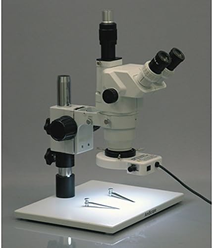 AmScope ZM-1TZ Szakmai Trinocular Sztereó Zoom Mikroszkóp, EW10x Szemlencse, 3.35 X-90X Nagyítás, 0.67 X 4, 5 X Zoom Objektív,