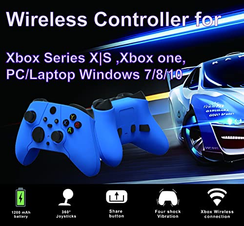Továbbfejlesztett, Vezeték nélküli Kontroller, Xbox Sorozat X|S,Videó játék vezérlő 4 Remappable Gombok, 4 Motor Rezgés, 3,5 mm-es