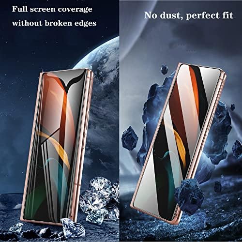 (2+2) Edzett Üveg Célja a Samsung Galaxy Z Hajtás 2 5G,2 Csomag Első Teljes Lefedett Edzett Üveg +2 Csomag Kamera Lencséjét Védő,