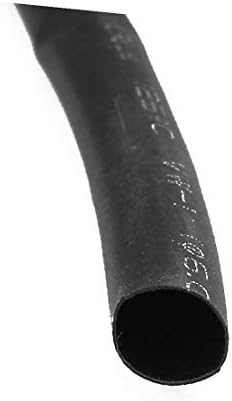 X-mosás ragályos 6 mm átmérőjű 2:1 Hő Zsugorodó Cső Cső Szigetelőcső Drót, Kábel, Fekete 12M Hossz(6 mm átmérőjű 2: 1 guaina