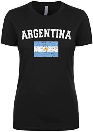 Cybertela Nők Kifakult Szomorú Argentína az Argentin Zászlót Junior T-Shirt