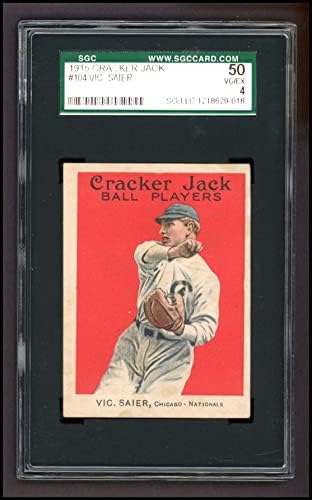 1915 Cracker Jack 104 Vic Saier Chicago Cubs (Baseball Kártya) CSKP CSKP-4.00 Cubs