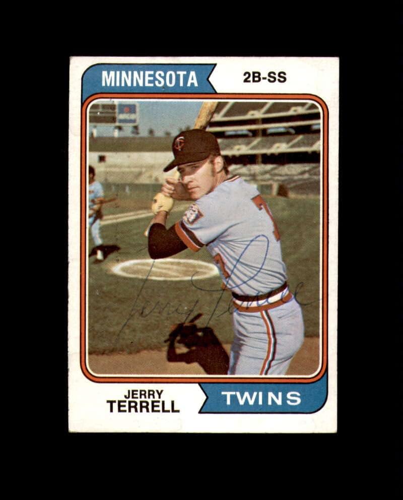 Jerry Terrell Aláírt 1974 Topps Minnesota Twins Autogramot
