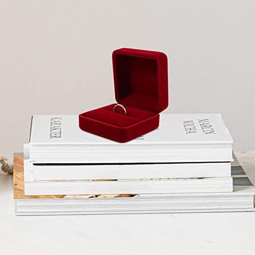 WINOMO Javaslat Gyűrű Gyűrű doboz Doboz Pamutflanel Ékszer Ajándék Doboz Mini Nyaklánc Fülbevaló Kijelző Szervező Esküvői Javaslat