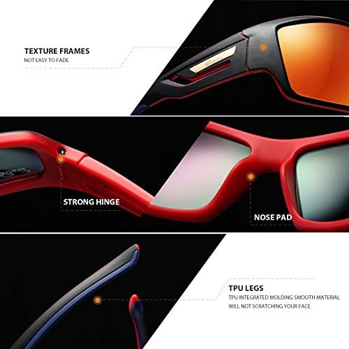Bevi Polarizált Sport Napszemüveg TR90 Törhetetlen Keret, a Férfiak, Nők, Futás, Kerékpározás Baseball
