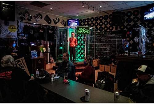 140015 Karaoke Társalgó Box Klub Énekes, Bár, Pub Nyitva lakberendezés Kijelző LED Neon Sign (12 X 8, Kék)