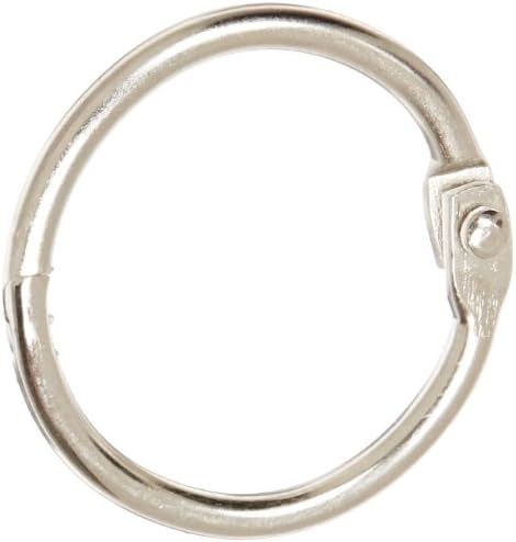 Az iskolában Nikkel Bevonatú Acél Laza Levél Gyűrű, 1 cm, Csomag 100 - 36975