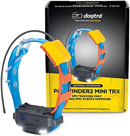 Dogtra Pathfinder 2 Mini TRX További Vevőkészülék Kutya GPS Tracker LED Fekete Gallér SmartWatch Kompatibilis Akkumulátor, Vízálló Ingyenes