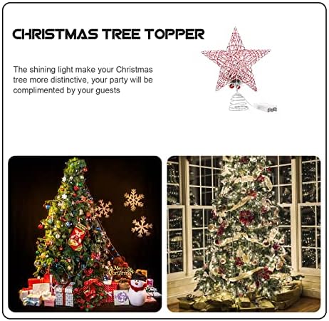 TENDYCOCO karácsonyfa Csillag Topper, a Világos fa tetején Csillag Dísz karácsonyfa Díszítés