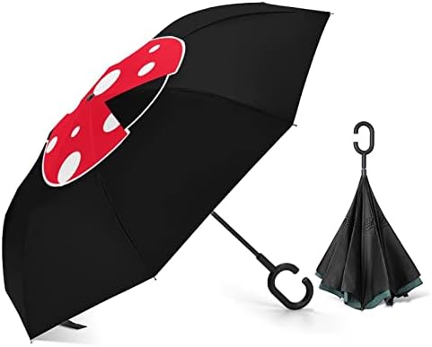 Katicabogár Fordított Esernyő Szélálló Fordított Összecsukható Esernyő a C-Alakú Fogantyú a Férfiak Nők