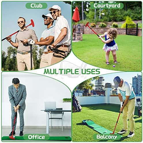 Golf Ütőt, 2 Csomag Golf Ütője Férfi & Nő kétirányú Mini Putter Jobb-vagy Balkezes Golfozók Állítható Club Golf Szett, 2 Műanyag