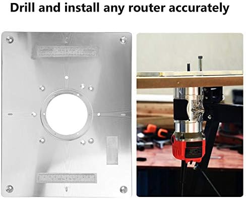 Fdit DIY Router Táblázat Beszúrása Tányért, majd Helyezze a Gyűrűt Faipari Famegmunkáló Padok 300mm x 235mm x 9.5 mm