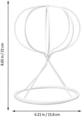 UPKOCH Kalap Jogosultja Asztali Kalap Áll 1DB Gyakorlati Kalap Kijelző Rack Dekoratív Fém cilinder Kalap Tároló Állvány (Fehér) szabadon álló