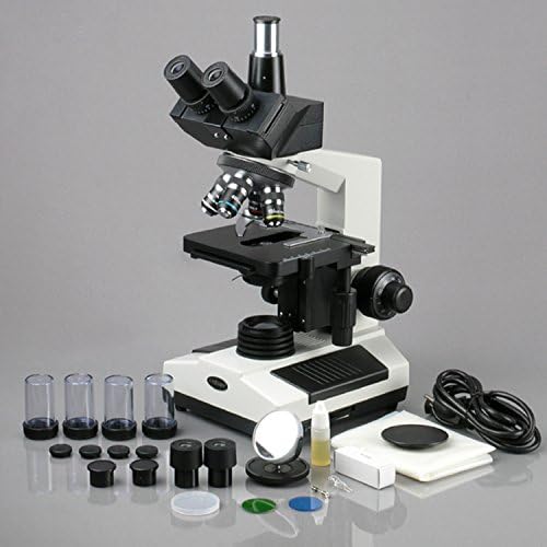 AmScope T390B-PC-k Szakmai Összetett Trinocular Mikroszkóp, 40X-2000X Nagyítás, WF10x, valamint WF20x Szemlencse, Brightfield, valamint