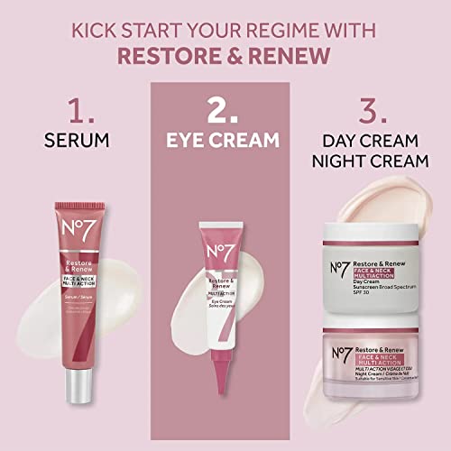 No7-Visszaállítás & ReTöbb Akció Eye Cream - Bőr Megújítására, a Szem Alatti Krém a szem körüli Sötét Karikák a Szem - Hidratáló Halványító