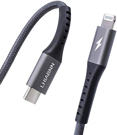 LHIABNN MPI Hitelesített USB-C Kábel,C Típusú Töltő Kábel Kompatibilis Telefon 12/11/11 Pro/11 Pro MAX/XS/XS MAX/XR/X/8/8