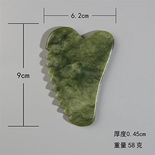 QISUO Fűrészfog Gua Sha Masszázs Eszközök Jade Kő Gouache Lehúzó Test Meridián Kaparás Arc Lifting Karcsúsító Bőr Méregtelenítő