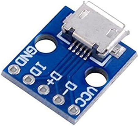 Micro USB Típusú Interface Power Adapter Fórumon 5V-os vonal Modul, Női Micro USB DIP 5 pin-Testület 2.54 mm (12-es)