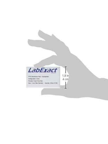 LabExact 1200532 PTFE Membrán Lakások, Hidrofób, 5.0 um, 1.3 cm (Csomag 100)