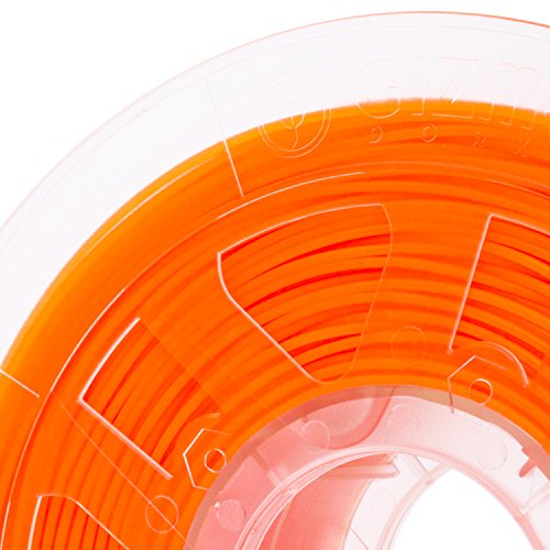 Gizmo, Marhák 1.75 mm PLA Végtelen 1kg / 2.2 lb a 3D-s Nyomtatók, Fluoreszkáló Narancssárga (UV Fény)