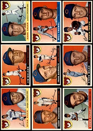 1955 Topps Chicago Cubs Csapat készen áll Chicago Cubs (Set) EX/MT Cubs