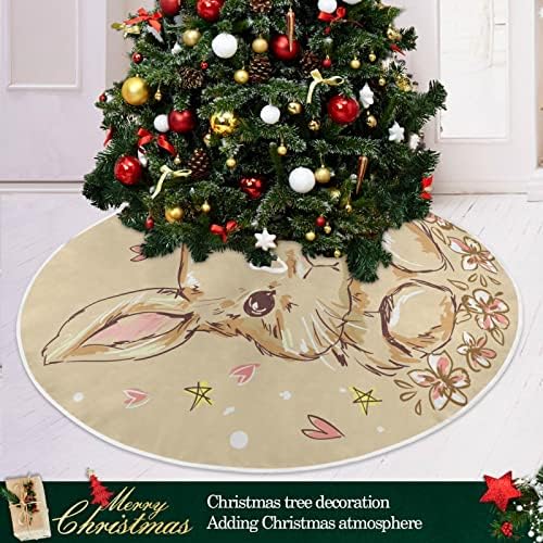 Oarencol Húsvéti karácsonyfa Szoknya 36 hüvelyk Aranyos Nyuszi Karácsonyi Ünnepi Parti Fa Mat Dekoráció