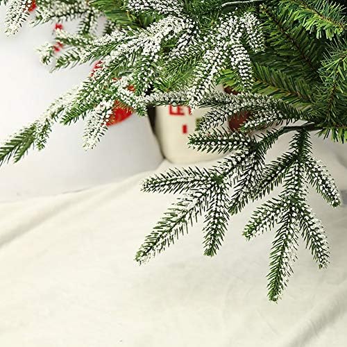 DLPY PVC Mesterséges Fenyő karácsonyfa Világít Csuklós Karácsony Fa, Fém Állvány Közgyűlés Összehajtható az Ünnepi Dekoráció-egy 5ft(150cm)