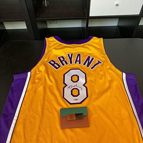 Kobe Bryant Aláírt 2002-03-As Pro Cut Los Angeles Lakers Jersey uda vagy Felső szint COA - Dedikált NBA Mezek