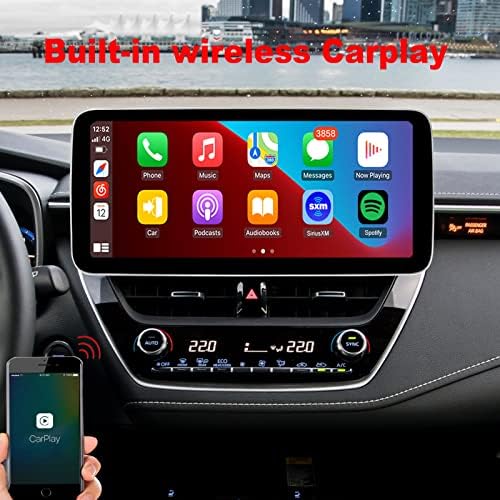 Toyota Corolla Rádió Frissítés 2019 2020 2021 2022,Android Sztereó Navigáció Csere,a 12,3 colos érintőképernyő,hangvezérlés,4G