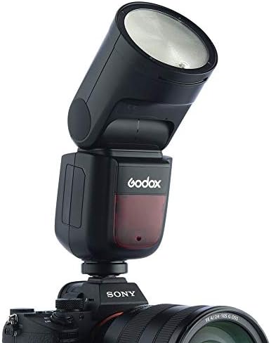 Godox V1-C Vaku Canon, 76Ws 2.4 G TTL Kerek Fej Flash Speedlight, 1/8000 HSS, 480 Teljes Energia Felvétel, 1,5 s Újrahasznosítani