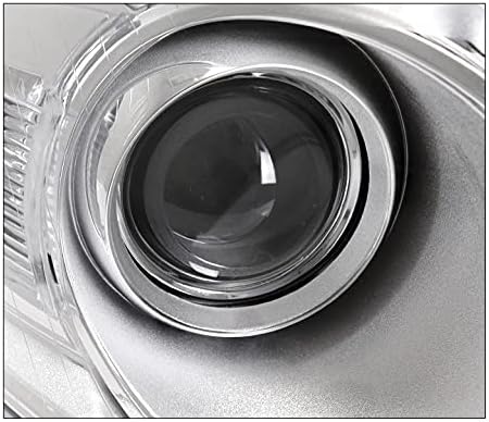 ZMAUTOPARTS Vetítő Fényszórók, Fényszóró Króm w/6 Fehér LED Világítás DRL Kompatibilis 2006-2010 Volkswagen Passat