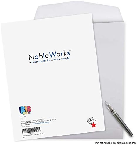 NobleWorks - 1 Nagy Üres üdvözlőlap (8,5 x 11 Hüvelyk) - Minden Alkalommal Notecard a Borítékot, Nagy, Vastag Betű - Nagy Ölelés J9652