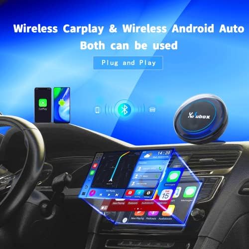 CarPlay AI Doboz Netflix YouTube-HDMI-Ki - PICASOU 2 Vezeték nélküli Apple Carplay & Android Auto Autós Adapter, Beépített Navigáció, a SIM-4G
