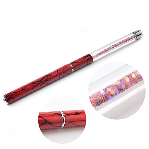 PhantomSky 5 darabos Készlet Nail Art Pen Strasszos, Köröm UV Zselé Ecset Stick Manikűr Dekorációs Eszköz Tippek Vonal Rajzolása