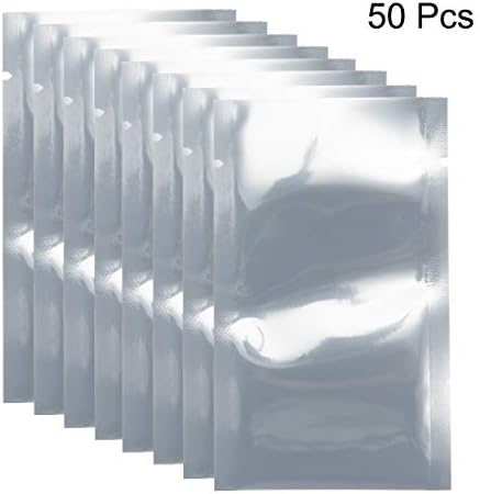 uxcell Antisztatikus Pajzs Pajzs Táska, Lapos, Nyitott tetejű, Anti Sztatikus Táska Elektronikus Eszközök, 2x4 inch(60x100mm), 50 DB