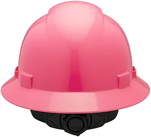 Teljes Színültig Szellőztetett Rózsaszín Kemény Kalap Építési OSHA Biztonsági Sisak 6 Ponton Ratcheting Rendszer | Megfelel az ANSI Z89.1 |