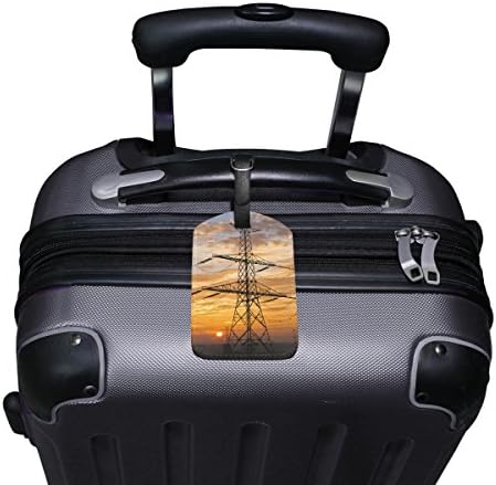 Chen Miranda Elektromos Villanyoszlop Utazási Csomagokat Bőrönd Címke AZONOSÍTÓT PU Poggyász Táska 1 Darab