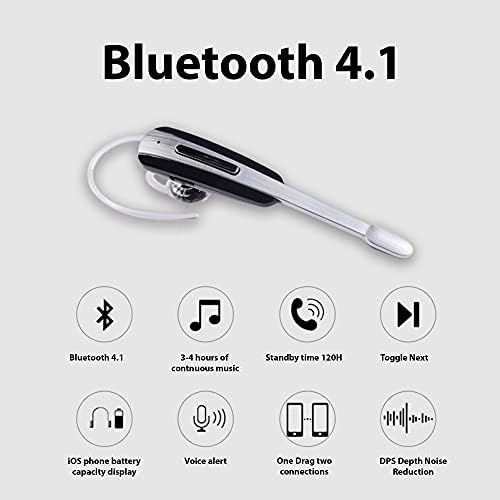 Tek Styz Fülhallgató Kompatibilis Meizu M5c a Fül Vezeték nélküli Bluetooth zajszűrő Fülhallgató (Fehér/Arany)