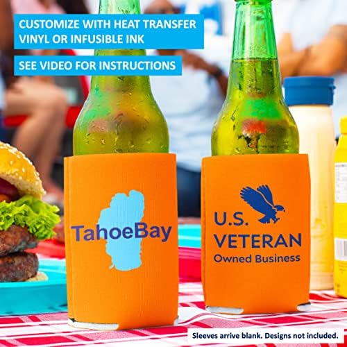 TahoeBay Tömeges Lehet Hűtők (100 Csomag) Üres Hab Ujjú (Narancssárga)